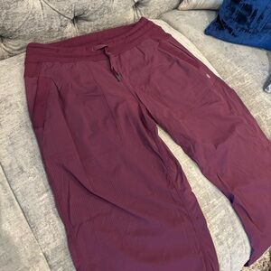 Lululemon Studio Pant Unlined Red Grape - Size 8 (Shortened 25”)